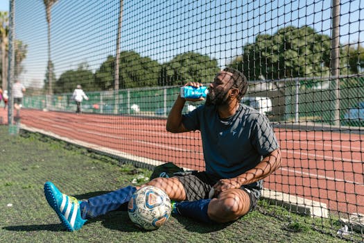 stretching during a break