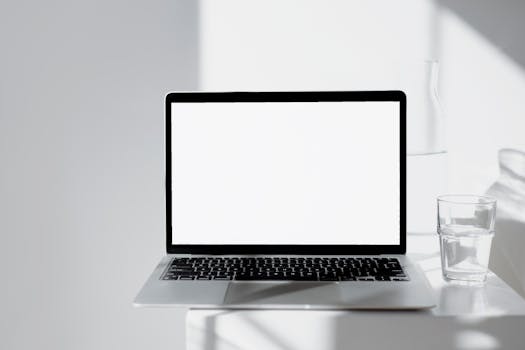 a relaxing home office setup